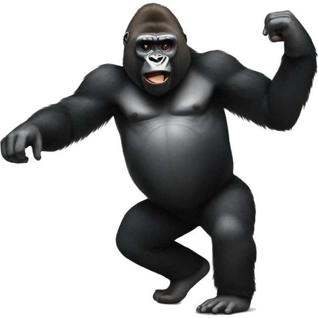 Gorilla dancing  emoji