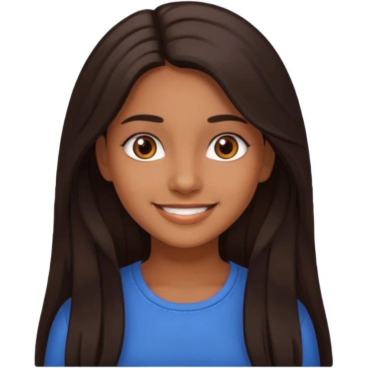 Latin girl smiling emoji