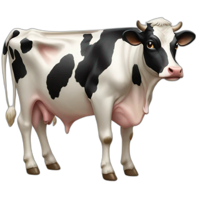 Milks cow full body emoji