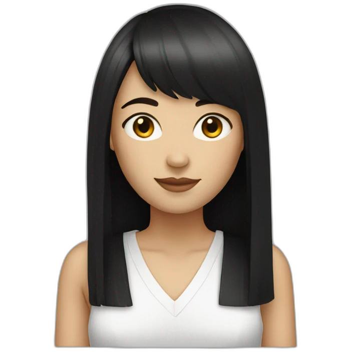 white-woman-with-black-hair-and-fringe emoji