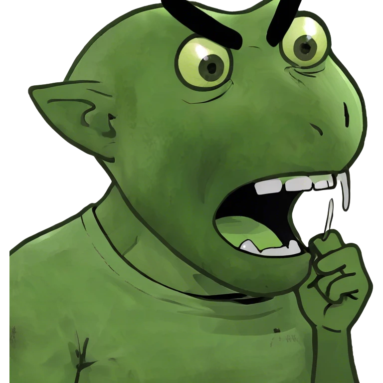Man yelling choking himself emoji