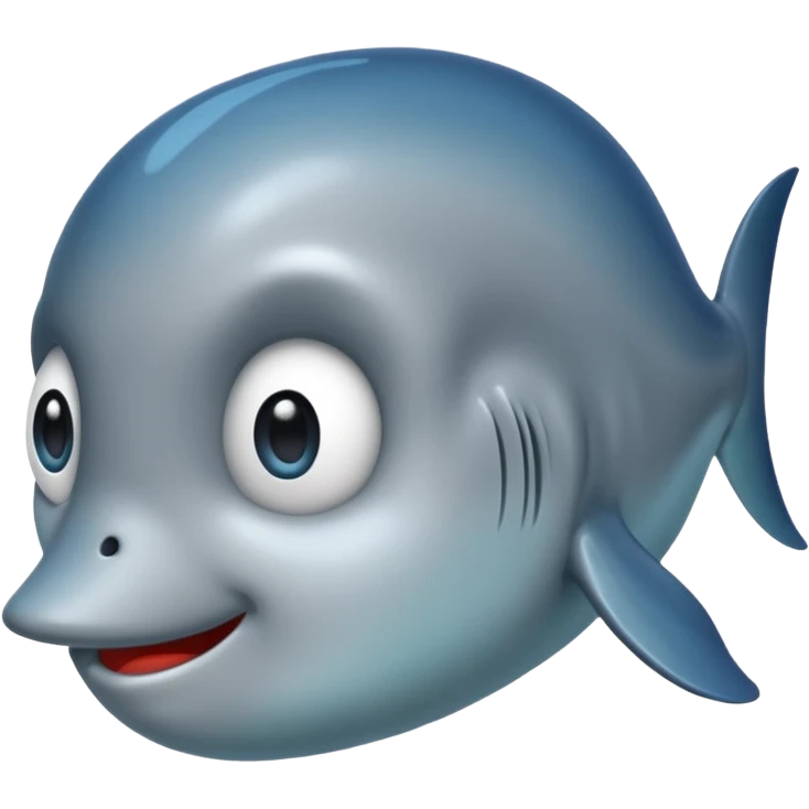 the side view of the head of the bloop emoji