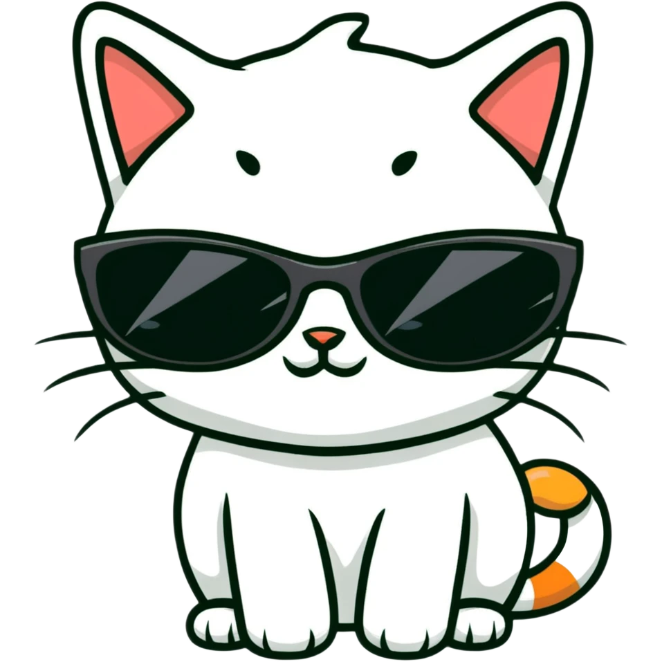 cat wearing sunglasses emoji