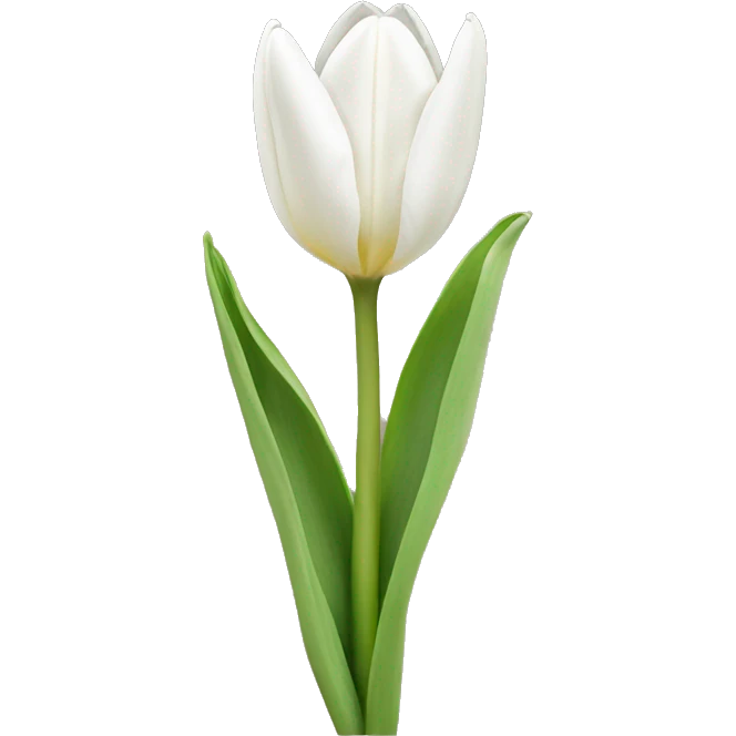 White tulips emoji