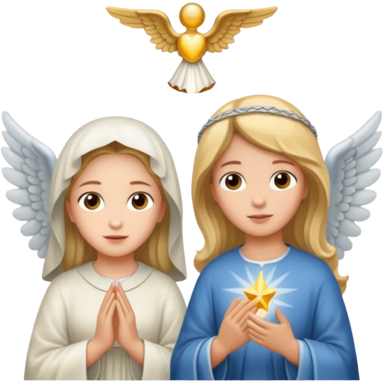 mary and angle gabriel emoji