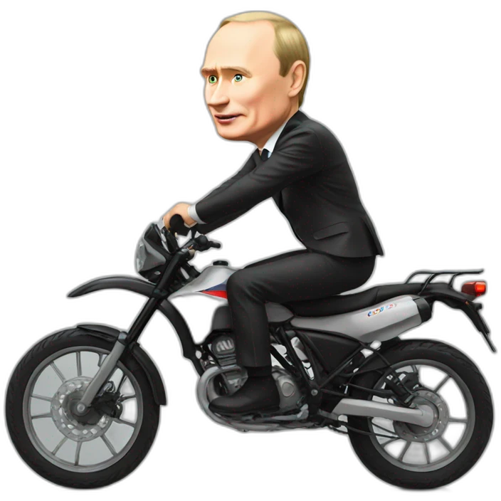Putin on bike emoji