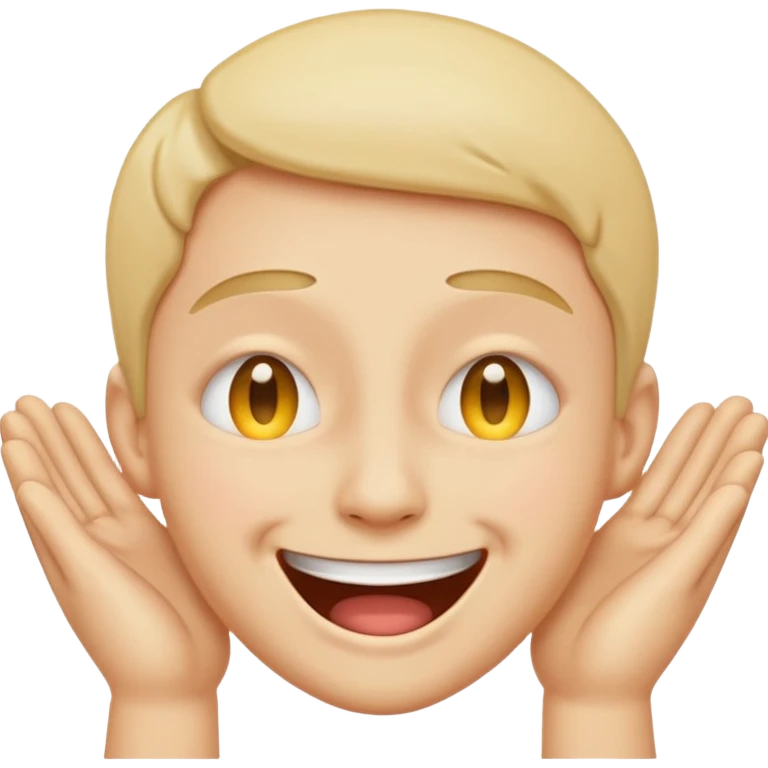 I want an overly excited face that says “I am so excited, I cannot contain. With eyes tightly squeezed closed together and a big grin emoji. emoji