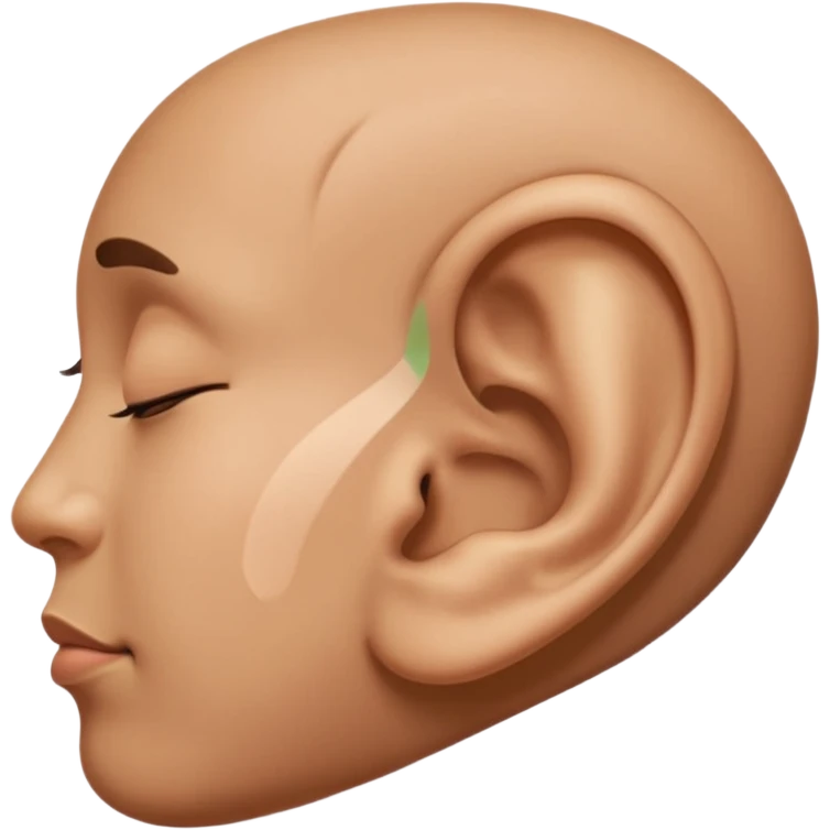 an ear praising God emoji