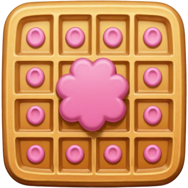 color pink waffle emoji