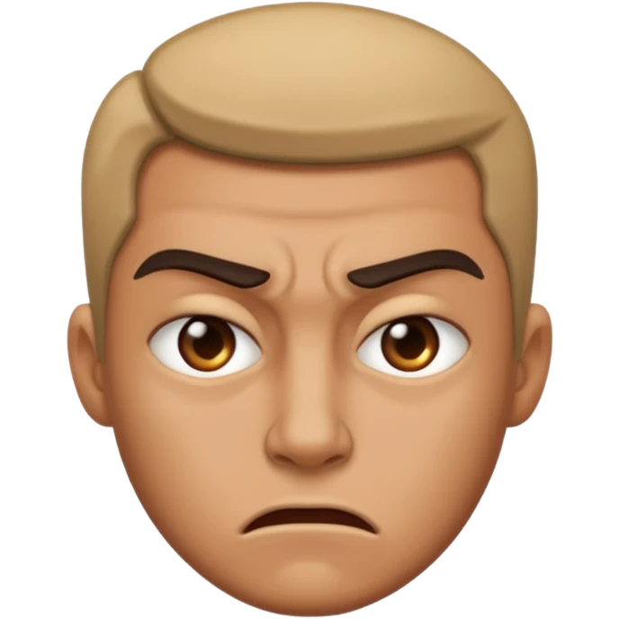 Mean face emoji