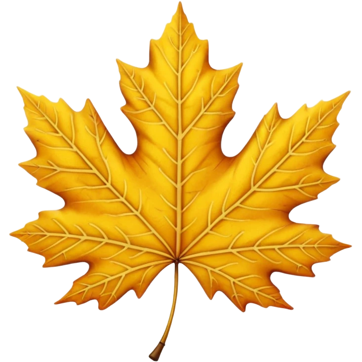 yellow maple leave emoji