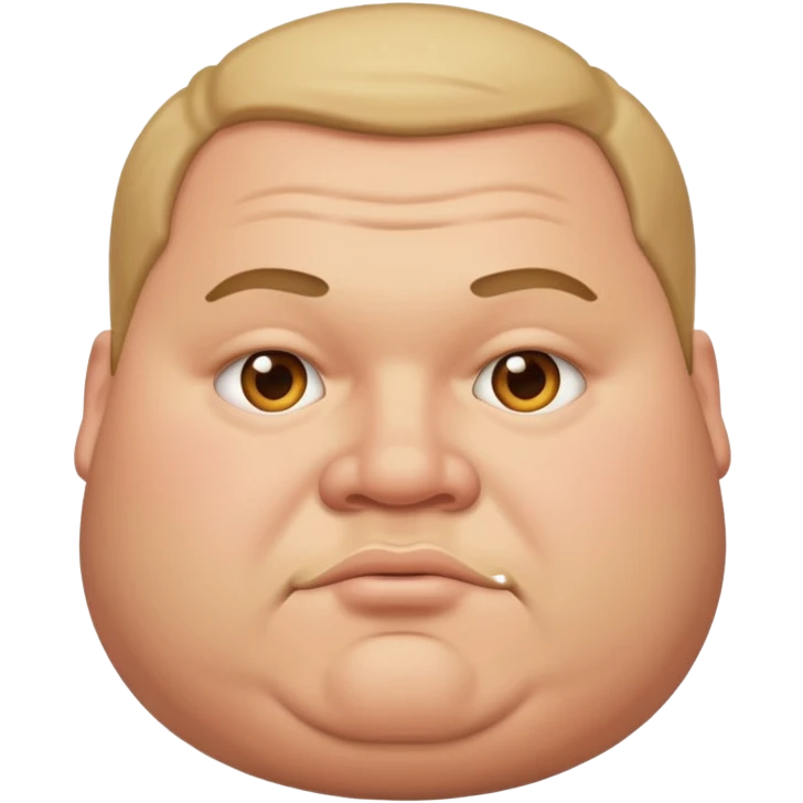 A fat guy emoji