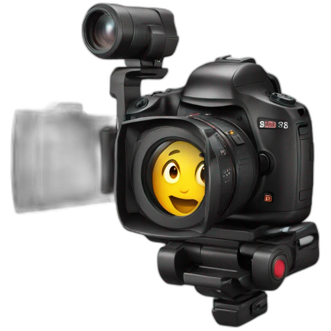 camera shooting a foto with flash emoji