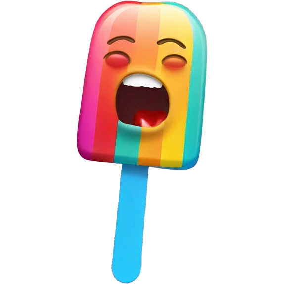 mouth with popsicle emoji