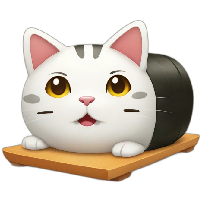 Sushi cat emoji