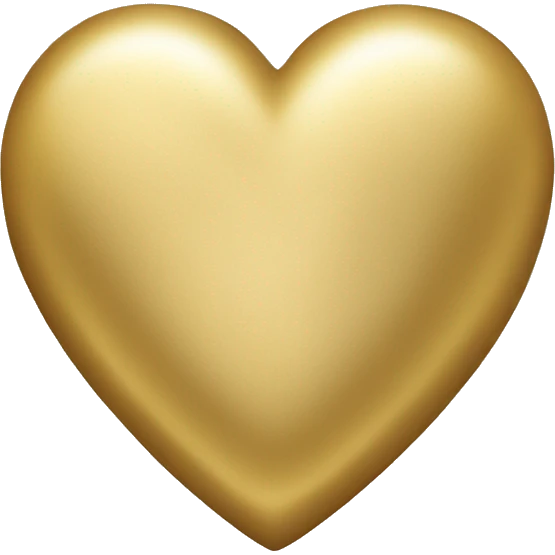 Heart made of gold emoji