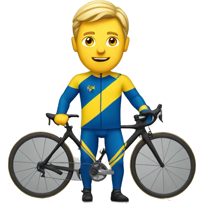 Swedish cycling guy emoji