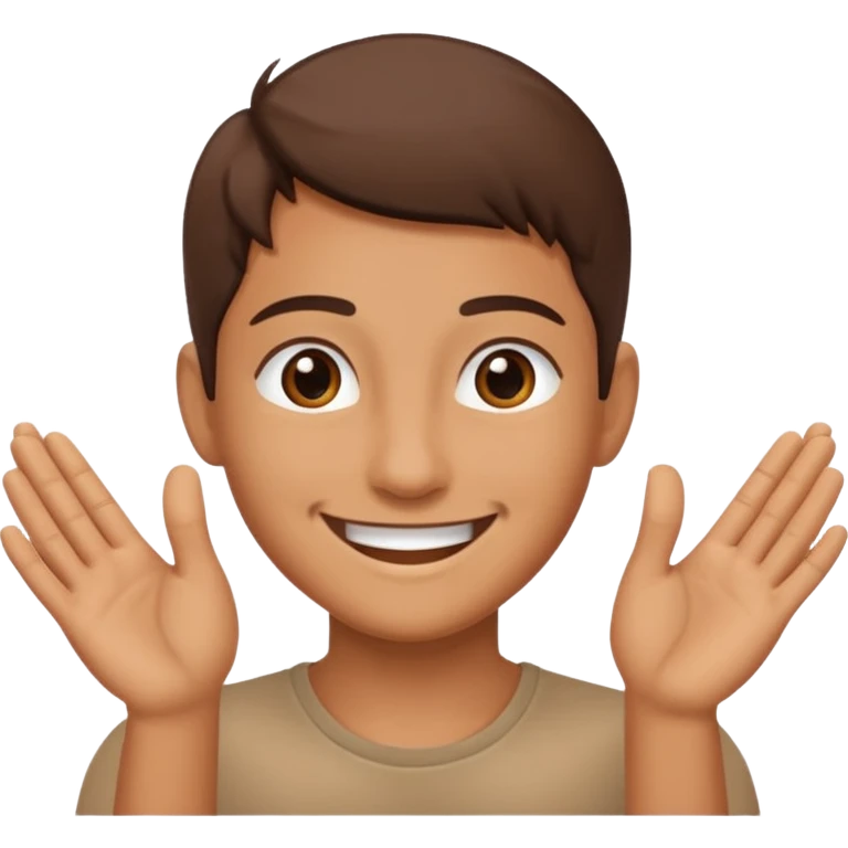 Someone doing the 6 7  emoji