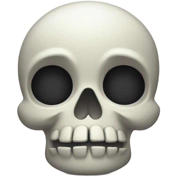 Very sad skull emoji