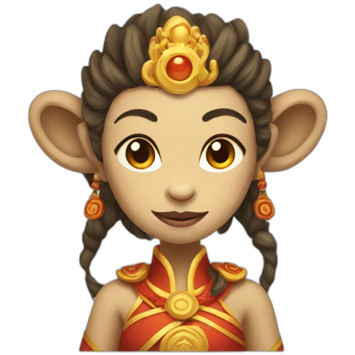 female MONKEY KING emoji