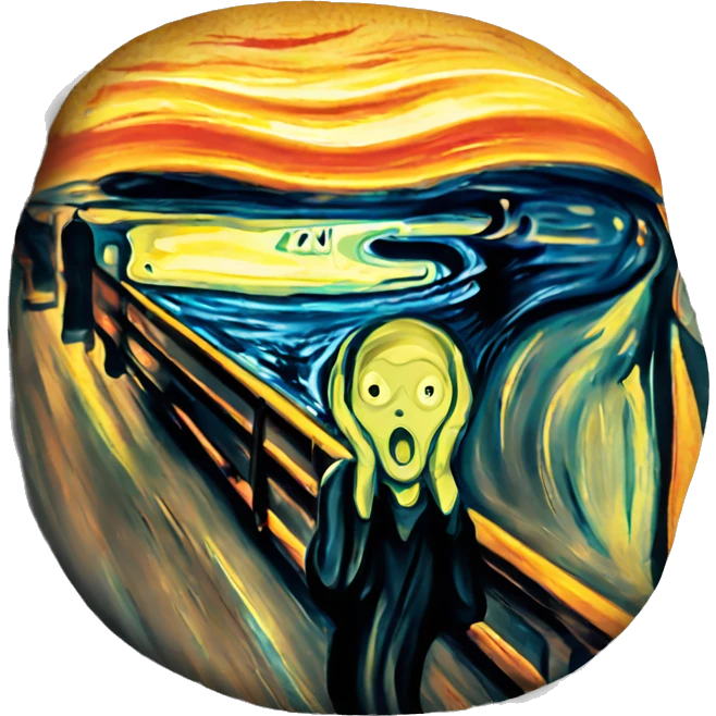 edvard munch the scream emoji