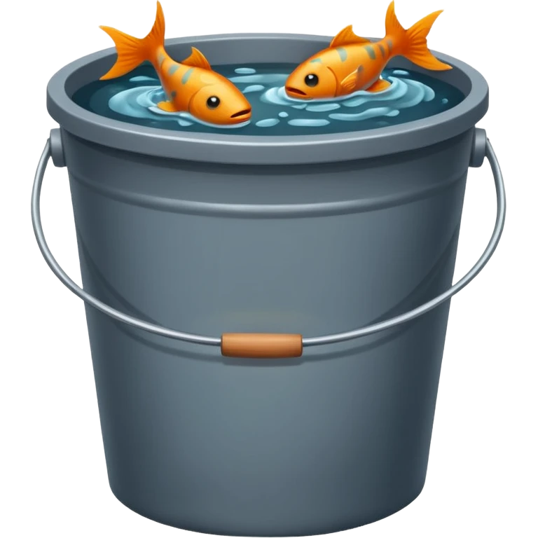 dead fishes in plain bucket emoji