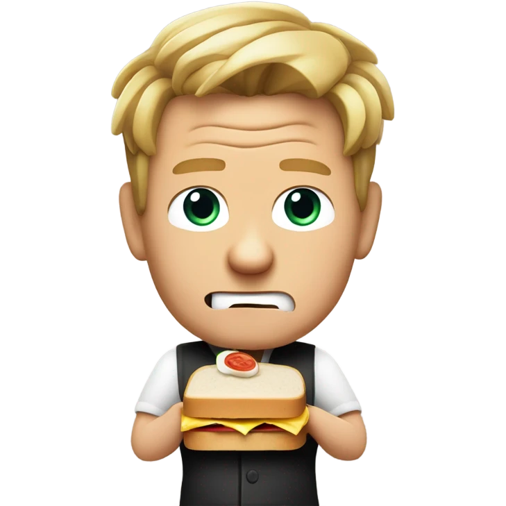 gordon ramsey, sandwhitch  emoji