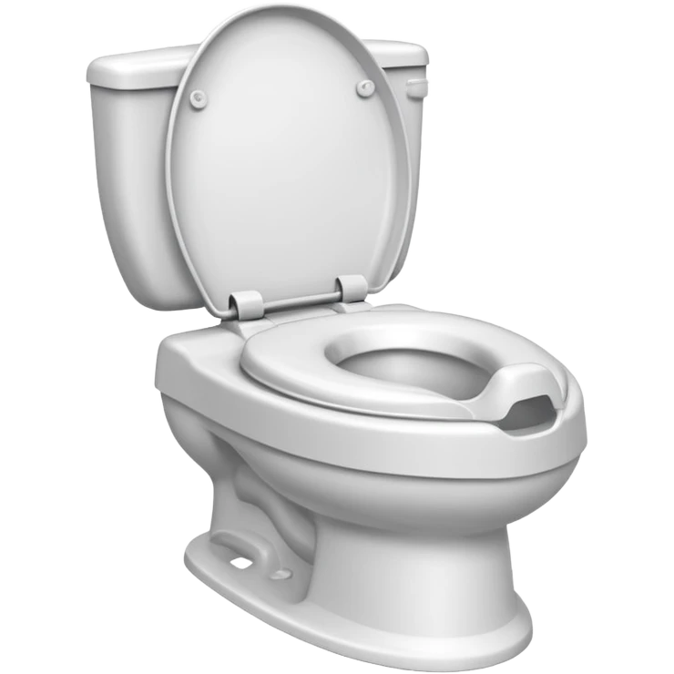 Potty trainer without lid and without face emoji