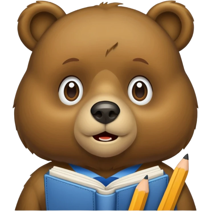 student bear emoji