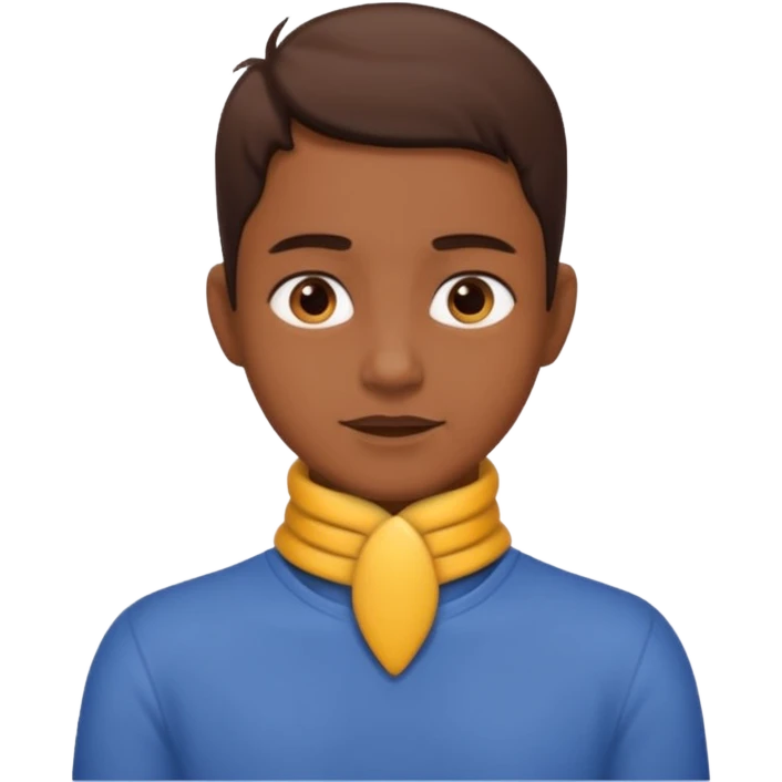 Person with hands on neck emoji