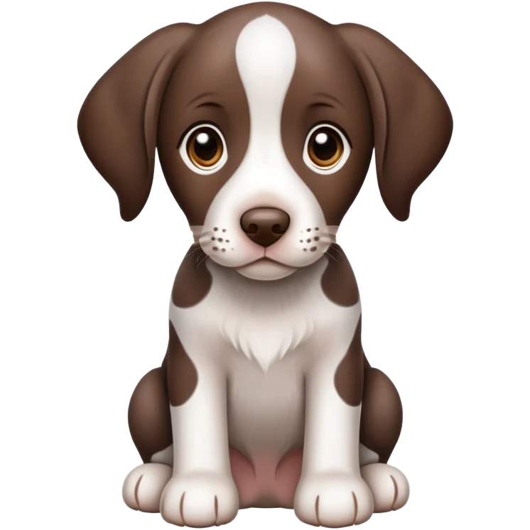 German short-tailed pointer puppie emoji