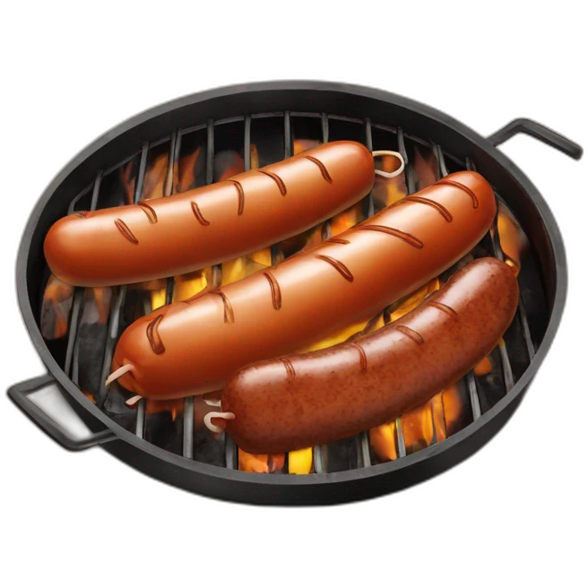 Merguez and salsicha on barbecue emoji