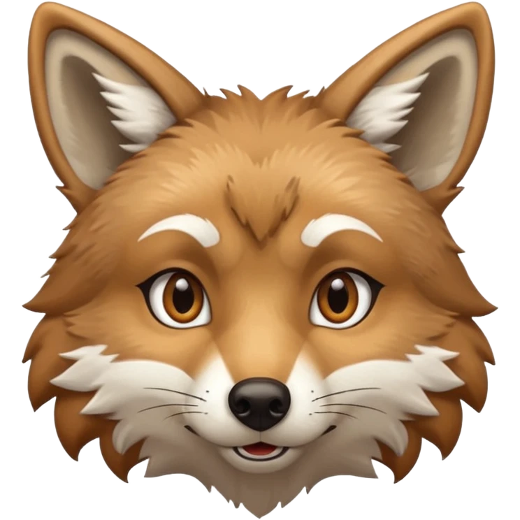 Happy Coyote face emoji