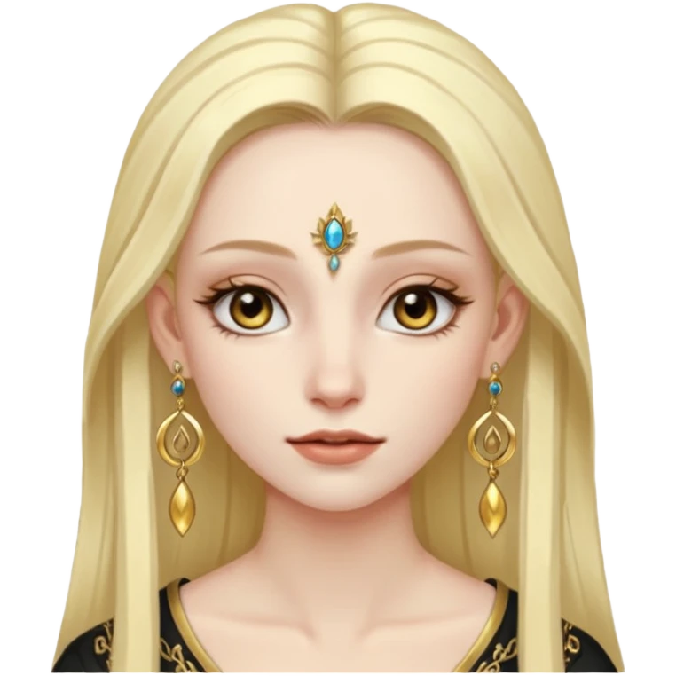ESO female daeda, lashes and earrings emoji