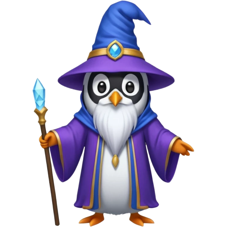 Penguin Wizard emoji