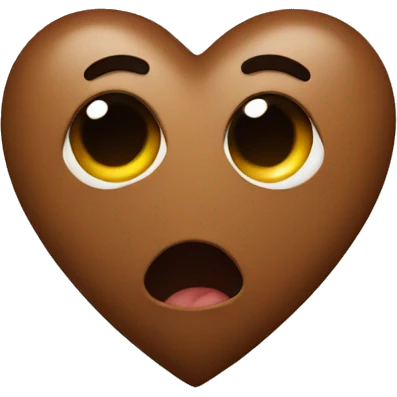 Brown heart emoji