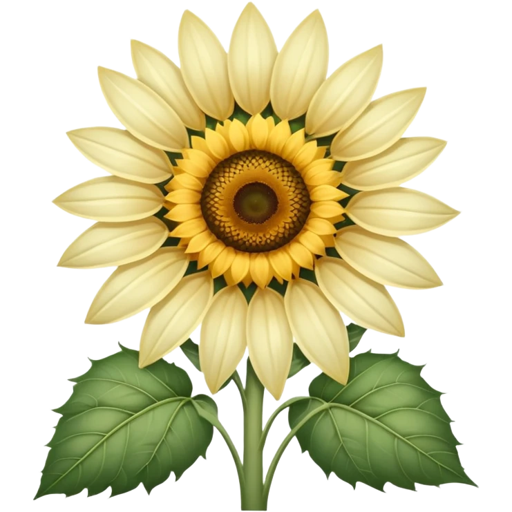 White sunflower emoji