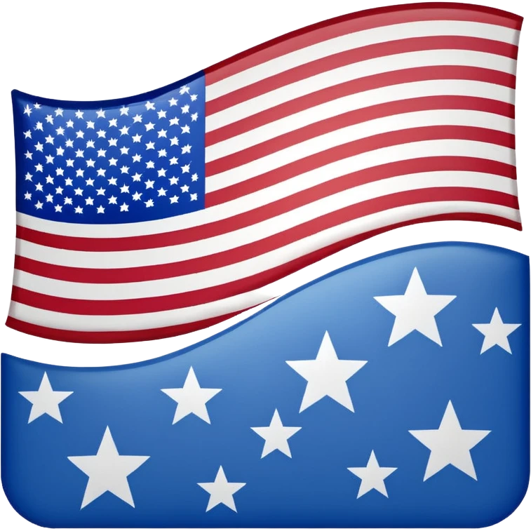 American flag in distress, upside down, stars in the bottom left corner, accurate flag proportions, simple clear design, no text emoji
