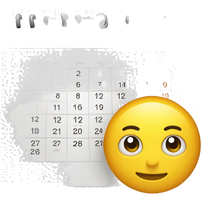calendar monday emoji