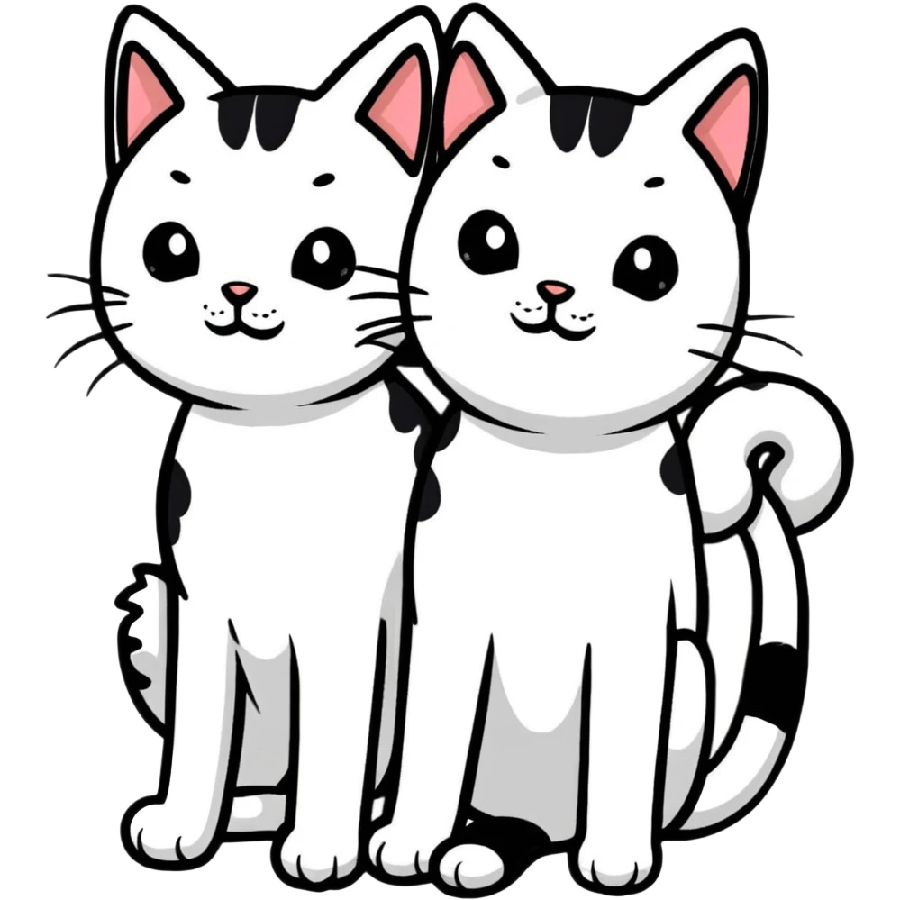 two cats emoji