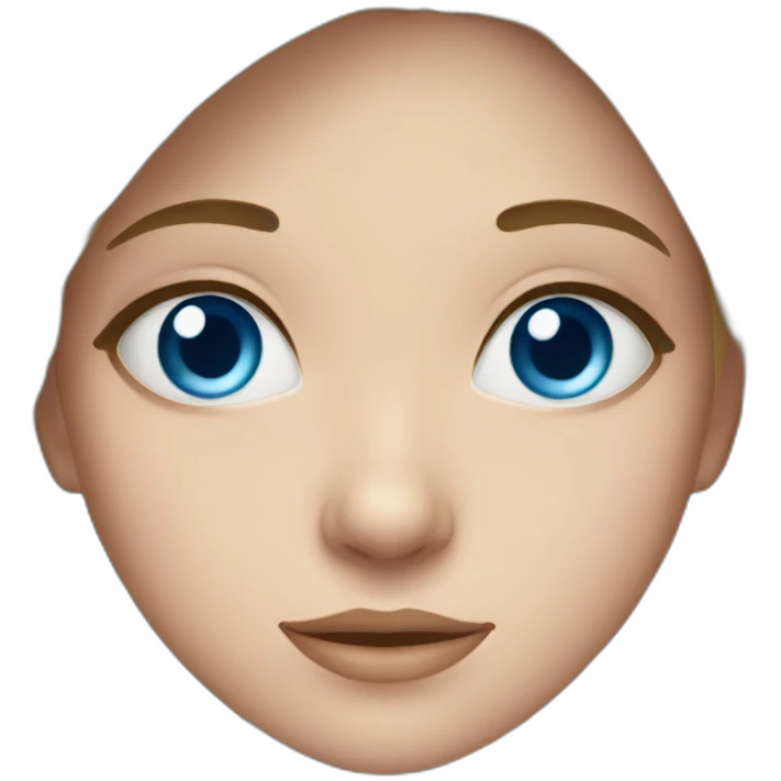 Girl with blue eyes emoji