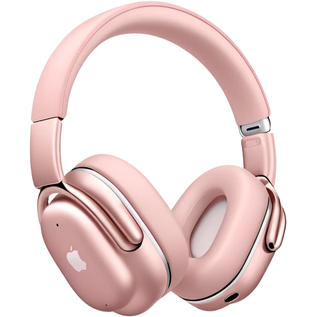 Airpods max light pink  emoji