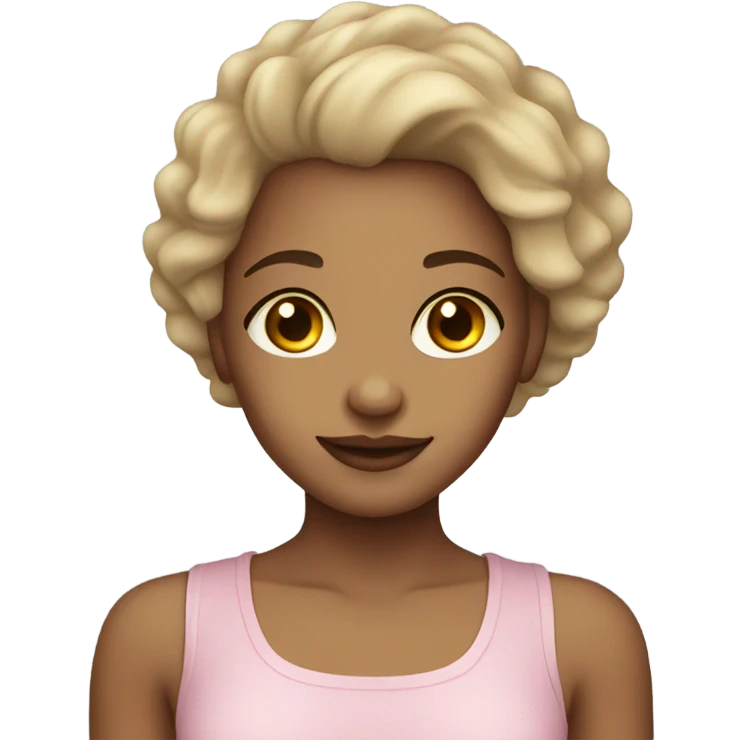 pretty light skin wellness girl emoji