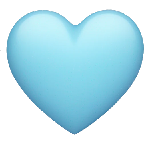 Pastell Blue Heart emoji