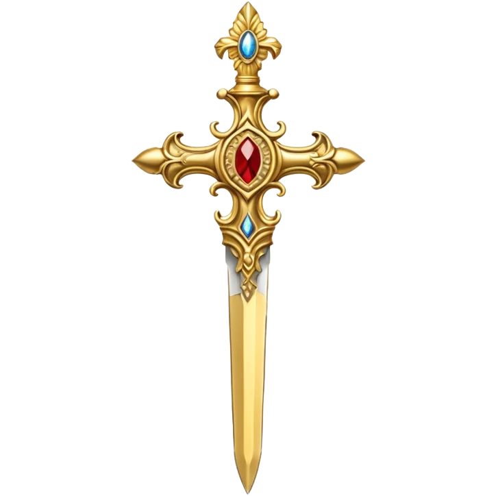 Holy gold dagger of Jesus Christ emoji