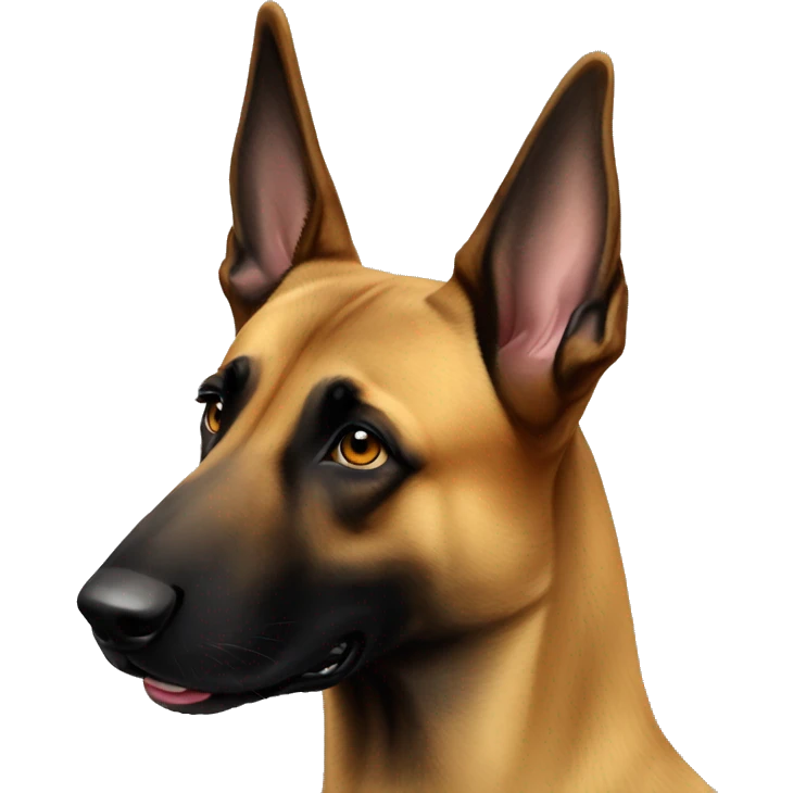 belgian malinois with sungalasses emoji