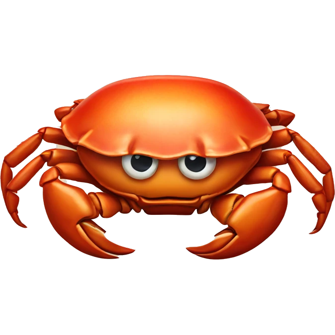 Crab with a tie emoji