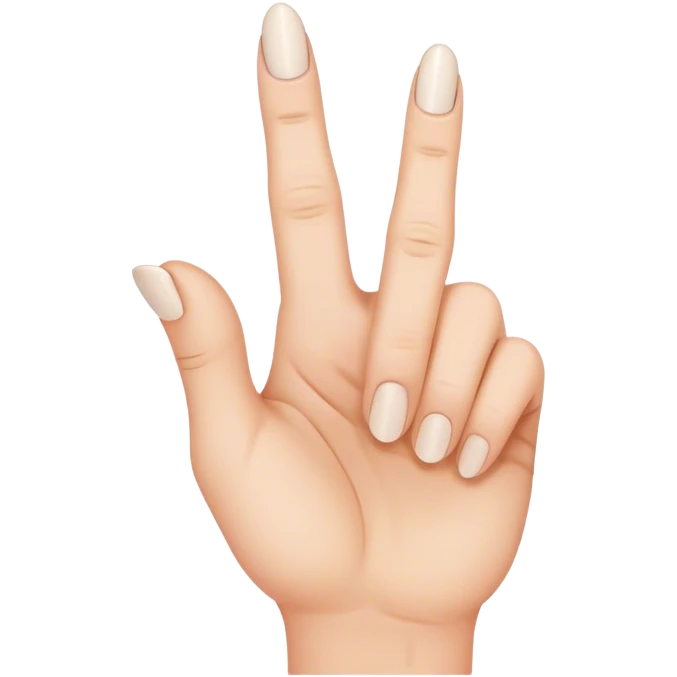 Hand with with half a middle finger emoji