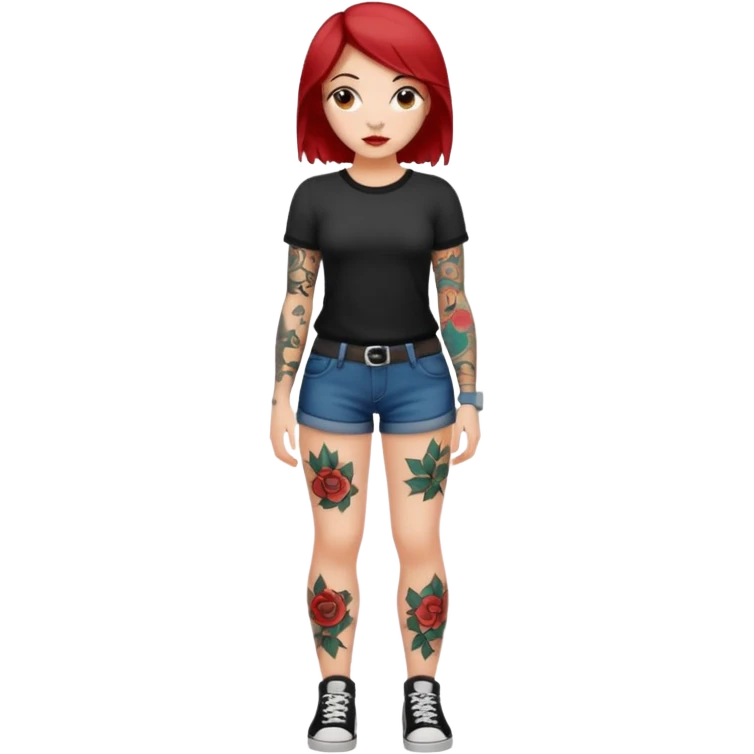 TATTOOED GIRL FULL BODY emoji
