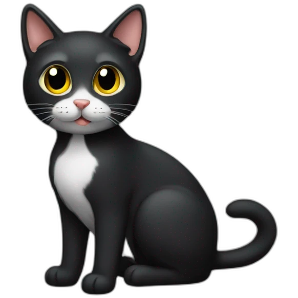 no-tail-black-cat-body emoji